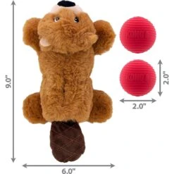 KONG Cozie Pocketz Beaver Dog Toy, Brown -PetSafe Kong Shop 329452 PT1. AC SS1800 V1634835998