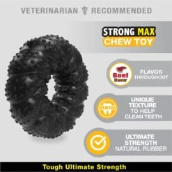 Nylabone Strong MAX Braided Dog Ring Chew Toy Beef 11 Nylabone Strong MAX Braided Dog Ring Chew Toy Beef -PetSafe Kong Shop 329489 PT2. AC SS1800 V1696516042