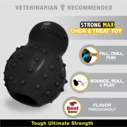 Nylabone Strong MAX Chew Cone Stuffable Chew Toy For Dogs MAX Rubber Stuffable Cone Beef Max -PetSafe Kong Shop 329491 PT2. AC SS1800 V1696516041