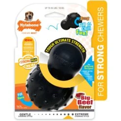 Nylabone Strong MAX Chew Cone Stuffable Chew Toy For Dogs MAX Rubber Stuffable Cone Beef Max -PetSafe Kong Shop 329491 PT8. AC SS1800 V1696516042