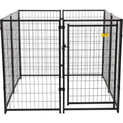 Coziwow By Jaxpety 47-in Metal Outdoor Dog Kennel Playpen, Black, 4.9 X 4.9 X 3.9 -ft -PetSafe Kong Shop 330941 PT2. AC SS1800 V1668900887