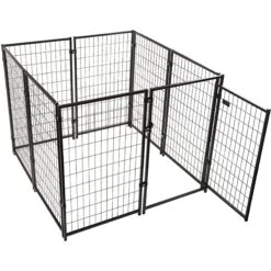 Coziwow By Jaxpety 47-in Metal Outdoor Dog Kennel Playpen, Black, 4.9 X 4.9 X 3.9 -ft -PetSafe Kong Shop 330941 PT3. AC SS1800 V1668901545