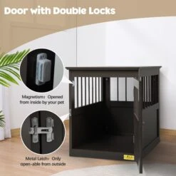 Coziwow By Jaxpety Single Door Furniture Style Wooden Dog Crate & End Table, Brown 15 Coziwow By Jaxpety Single Door Furniture Style Wooden Dog Crate & End Table, Brown -PetSafe Kong Shop 330960 PT6. AC SS1800 V1669919781