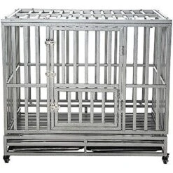 SMONTER Heavy Duty I Shape Dog Crate, Silver -PetSafe Kong Shop 331300 PT2. AC SS1800 V1634077285