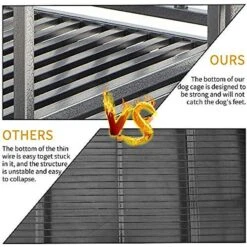 SMONTER Heavy Duty I Shape Dog Crate, Silver -PetSafe Kong Shop 331300 PT5. AC SS1800 V1634076070