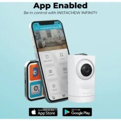 INSTACHEW Purersight Wi-Fi Security Cat & Dog Pet Camera, White -PetSafe Kong Shop 331381 PT8. AC SS1800 V1657656891