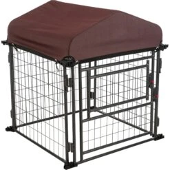TRIXIE Deluxe Outdoor Dog Kennel With Cover & Secure Lock, Black/Burgundy 12 TRIXIE Deluxe Outdoor Dog Kennel With Cover & Secure Lock, Black/Burgundy -PetSafe Kong Shop 333717 PT4. AC SS1800 V1634079389