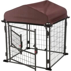 TRIXIE Deluxe Outdoor Dog Kennel With Cover & Secure Lock, Black/Burgundy 13 TRIXIE Deluxe Outdoor Dog Kennel With Cover & Secure Lock, Black/Burgundy -PetSafe Kong Shop 333717 PT5. AC SS1800 V1634085105