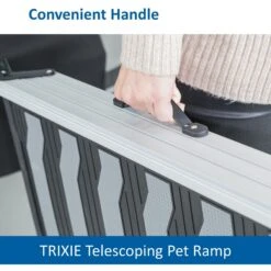 TRIXIE 69-in Heavy Duty Telescoping Dog Ramp, Silver/Black -PetSafe Kong Shop 333754 PT7. AC SS1800 V1634075823