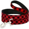 Buckle-Down Diagonal Buffalo Plaid Dog Leash
