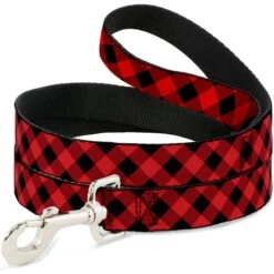 Buckle-Down Diagonal Buffalo Plaid Dog Leash