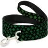 Buckle-Down St. Pat's Clovers Scattered Dog Leash