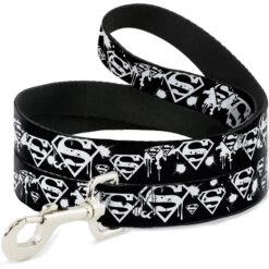Buckle-Down Superman Shield Splatter Dog Leash