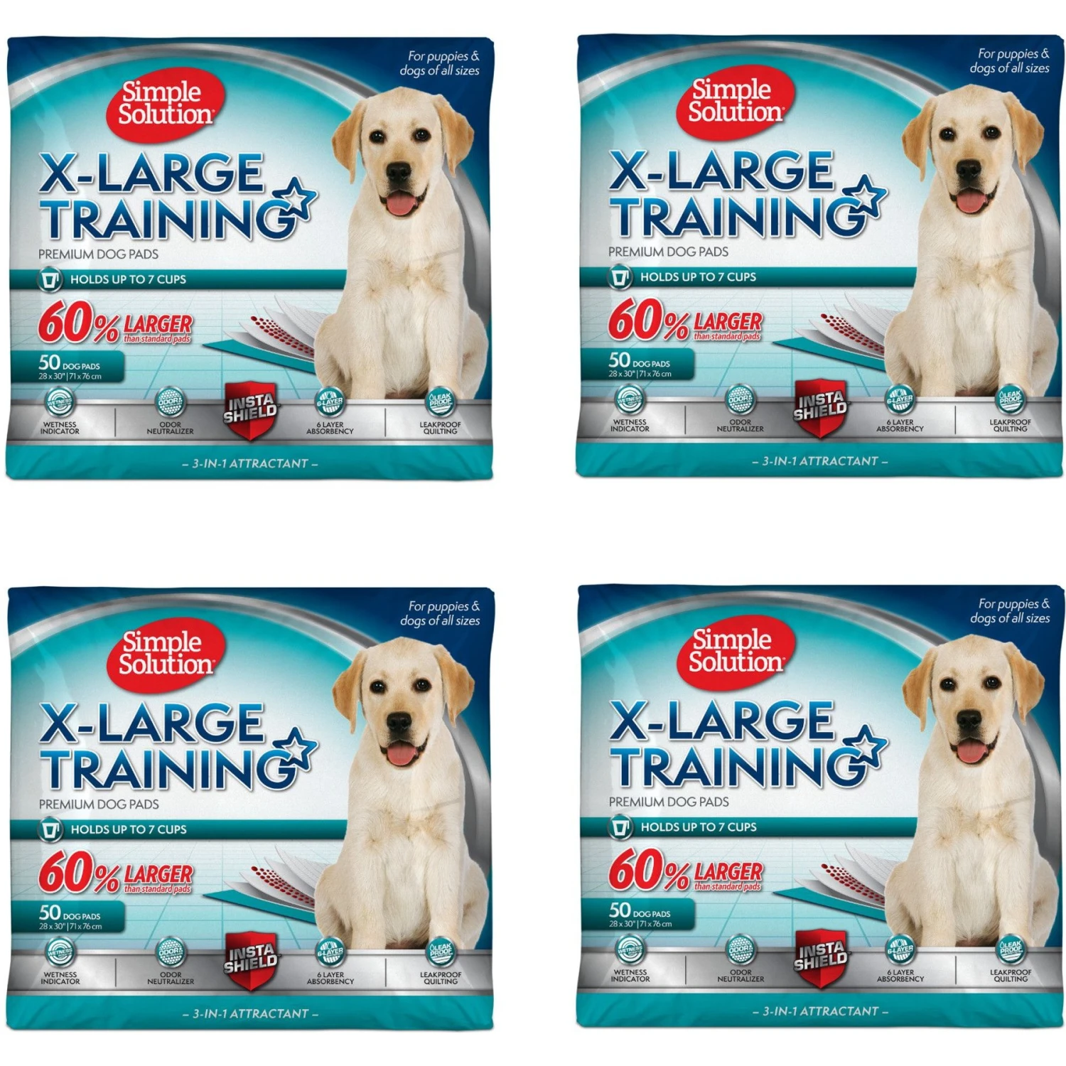 Simple Solution Extra Large, 6 Layer Training Puppy Pads 1 Simple Solution Extra Large, 6 Layer Training Puppy Pads