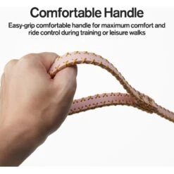 Scotch & Co Pink/Gold Handcrafted Dog Leash 10 Scotch & Co Pink/Gold Handcrafted Dog Leash -PetSafe Kong Shop 341920 PT2. AC SS1800 V1641441423