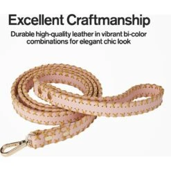 Scotch & Co Pink/Gold Handcrafted Dog Leash 12 Scotch & Co Pink/Gold Handcrafted Dog Leash -PetSafe Kong Shop 341920 PT4. AC SS1800 V1641442929