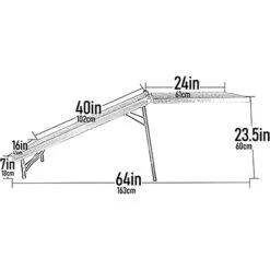 Pet Gear Ultra-Lite Free-Standing Dog Ramp & Extension -PetSafe Kong Shop 342003 PT3. AC SS1800 V1673363899