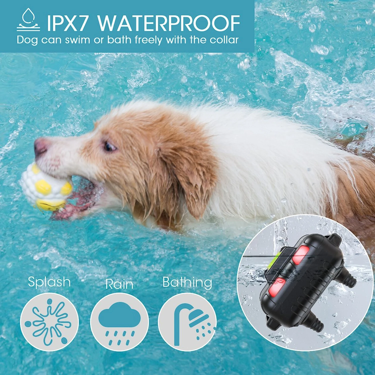 GroovyPets Three-Dog Kit 800 Yard Waterproof Long-Life Rechargable Remote Dog Training Shock Collar System 7 GroovyPets Three-Dog Kit 800 Yard Waterproof Long-Life Rechargable Remote Dog Training Shock Collar System - Image 7