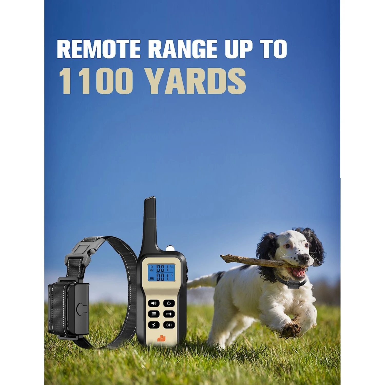 GroovyPets Two-Dog Set 1100 Yard Auto Anti Bark, Humane Beep, Vibration, Static Shock Waterproof Rechargeable Dog Training Shock Collar System 6 GroovyPets Two-Dog Set 1100 Yard Auto Anti Bark, Humane Beep, Vibration, Static Shock Waterproof Rechargeable Dog Training Shock Collar System - Image 6