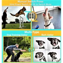 GroovyPets Three-Dog Set 1100 Yard Auto Anti Bark, Humane Beep, Vibration, Static Shock Waterproof Rechargeable Dog Training Shock Collar System -PetSafe Kong Shop 342232 PT4. AC SS1800 V1635281814