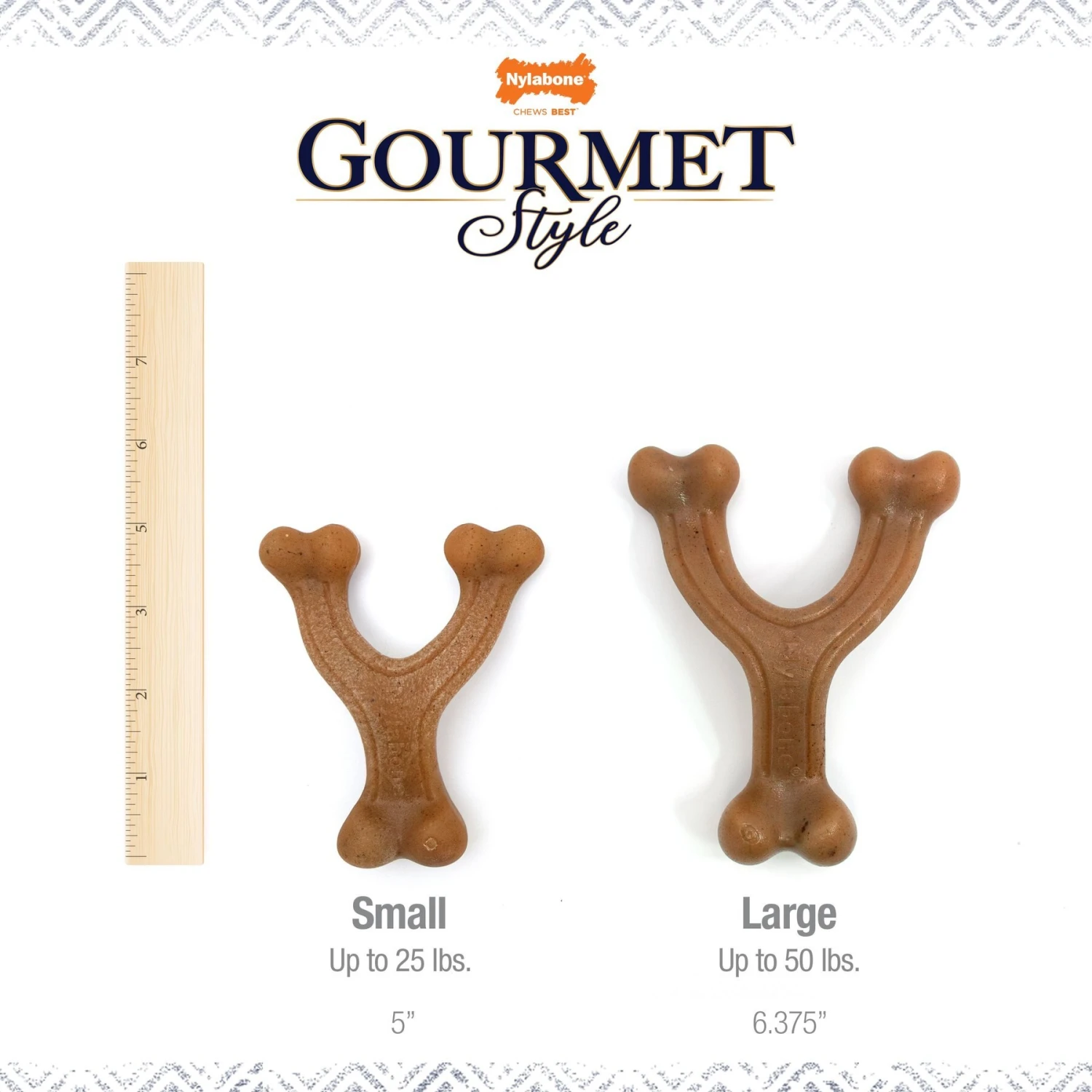 Nylabone Gourmet Style Strong Chew Wishbone Dog Chew Toy 7 Nylabone Gourmet Style Strong Chew Wishbone Dog Chew Toy - Image 7