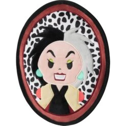 Disney Villains Cruella De Vil Flat Plush Squeaky Dog Toy