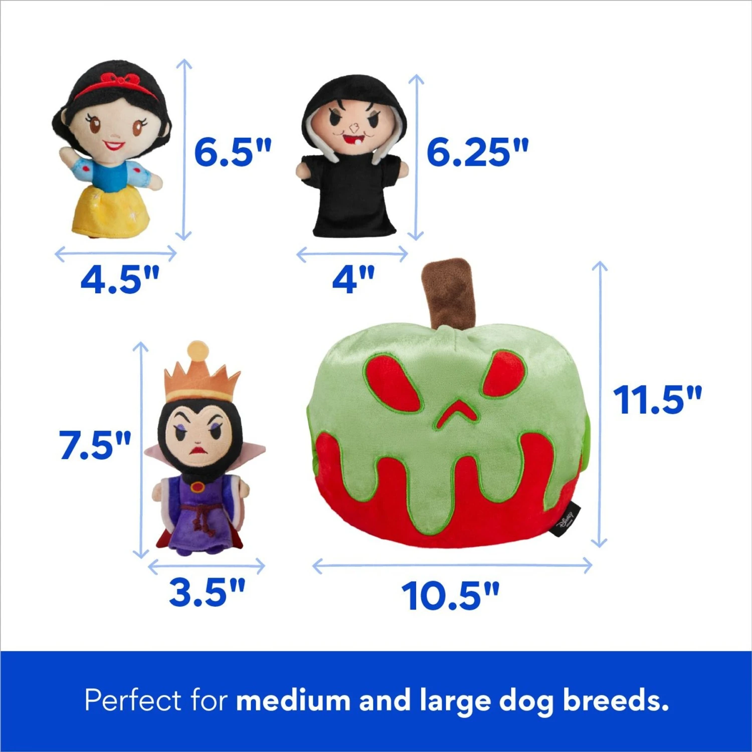 Disney Villains Snow White & The Evil Queen Hide & Seek Puzzle Plush Squeaky Dog Toy 2 Disney Villains Snow White & The Evil Queen Hide & Seek Puzzle Plush Squeaky Dog Toy - Image 2