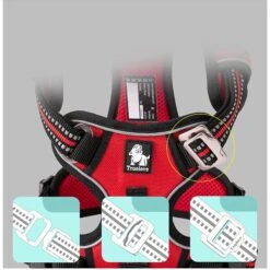 Chai's Choice Premium Quick Release Outdoor Adventure 3M Polyester Reflective Front Clip Dog Harness -PetSafe Kong Shop 344573 PT3. AC SS1800 V1637022735