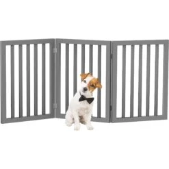 Pet Adobe Freestanding 3-Panel Wood Dog Gate -PetSafe Kong Shop 345106 PT6. AC SS1800 V1637288290