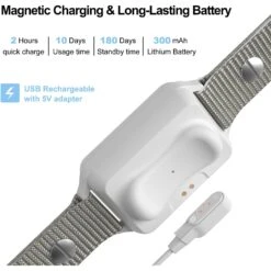 Petdiary Smart Bark Waterproof Dog Training Collar, Small, White 15 Petdiary Smart Bark Waterproof Dog Training Collar, Small, White -PetSafe Kong Shop 346413 PT6. AC SS1800 V1646796265