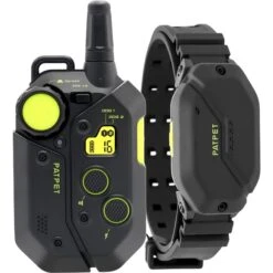 PATPET P910 Military Professional 3000-ft Remote Vibrating Dog Training Collar, Black