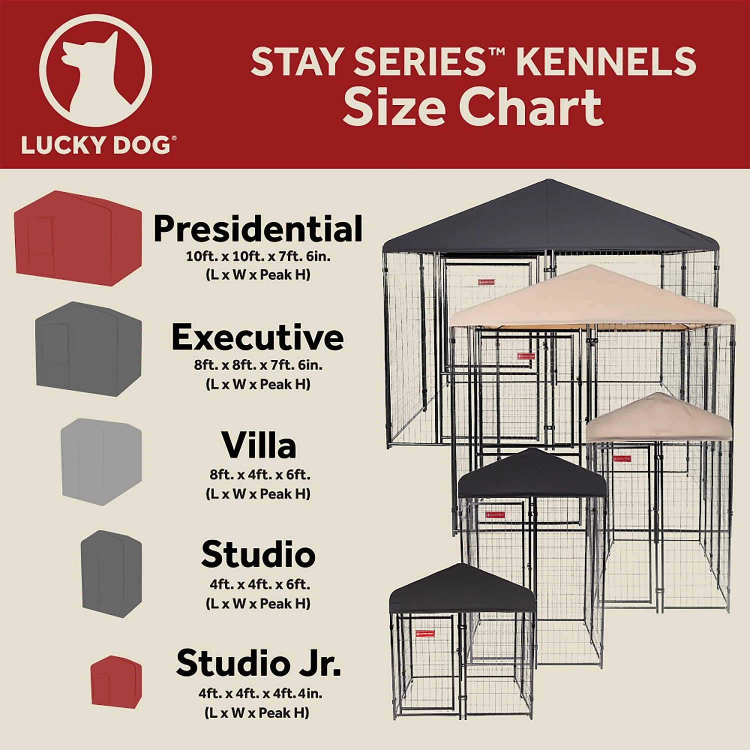 Lucky Dog STAY Series Studio Dog Kennel 7 Lucky Dog STAY Series Studio Dog Kennel - Image 7