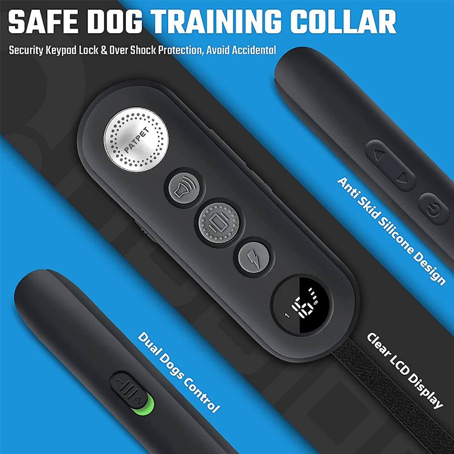PATPET P680 Lightweight Remote Training Dog Bark Collar, Black 3 PATPET P680 Lightweight Remote Training Dog Bark Collar, Black - Image 3