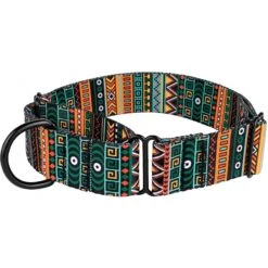 CollarDirect Tribal Pattern Aztec Design Nylon Martingale Dog Collar