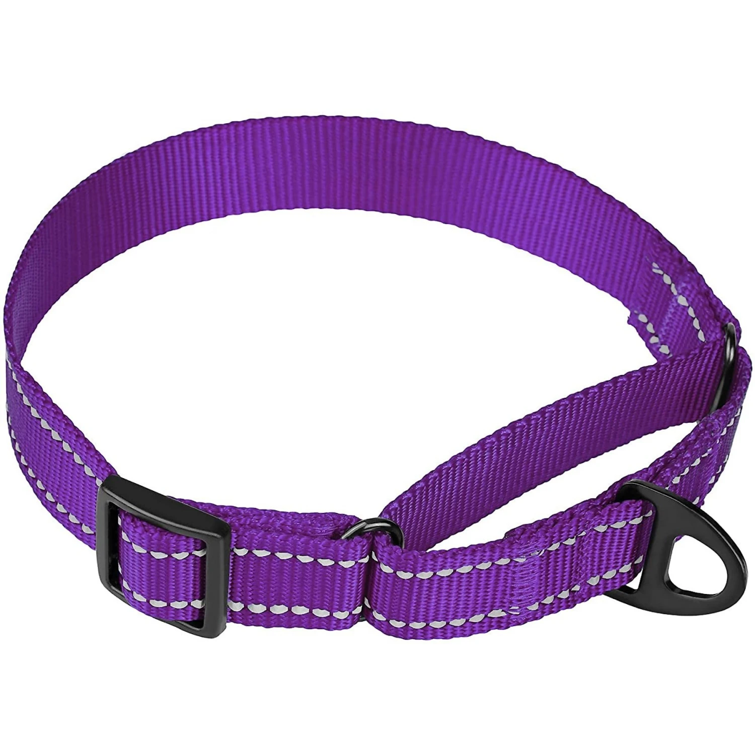 CollarDirect Reflective Martingale Nylon Dog Collar 2 CollarDirect Reflective Martingale Nylon Dog Collar - Image 2