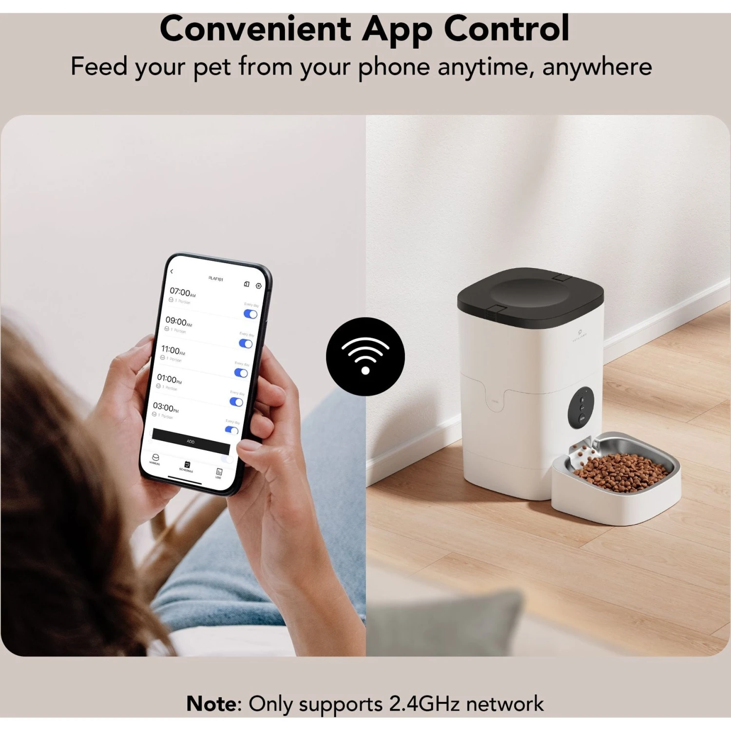 Petlibro WIFI Automatic Dog & Cat Feeder, 4-L 2 Petlibro WIFI Automatic Dog & Cat Feeder, 4-L - Image 2