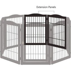 Unipaws Pet Gate Playpen 2-Panel Extension Kit -PetSafe Kong Shop 352573 PT2. AC SS1800 V1645123006