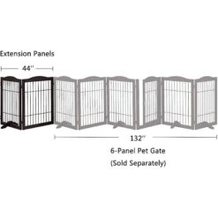 Unipaws Pet Gate Playpen 2-Panel Extension Kit -PetSafe Kong Shop 352573 PT4. AC SS1800 V1645127185