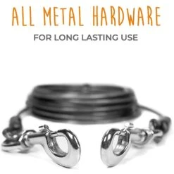 Mighty Paw Tie Out Cable Dog Leash, 30-ft -PetSafe Kong Shop 353032 PT5. AC SS1800 V1638825398