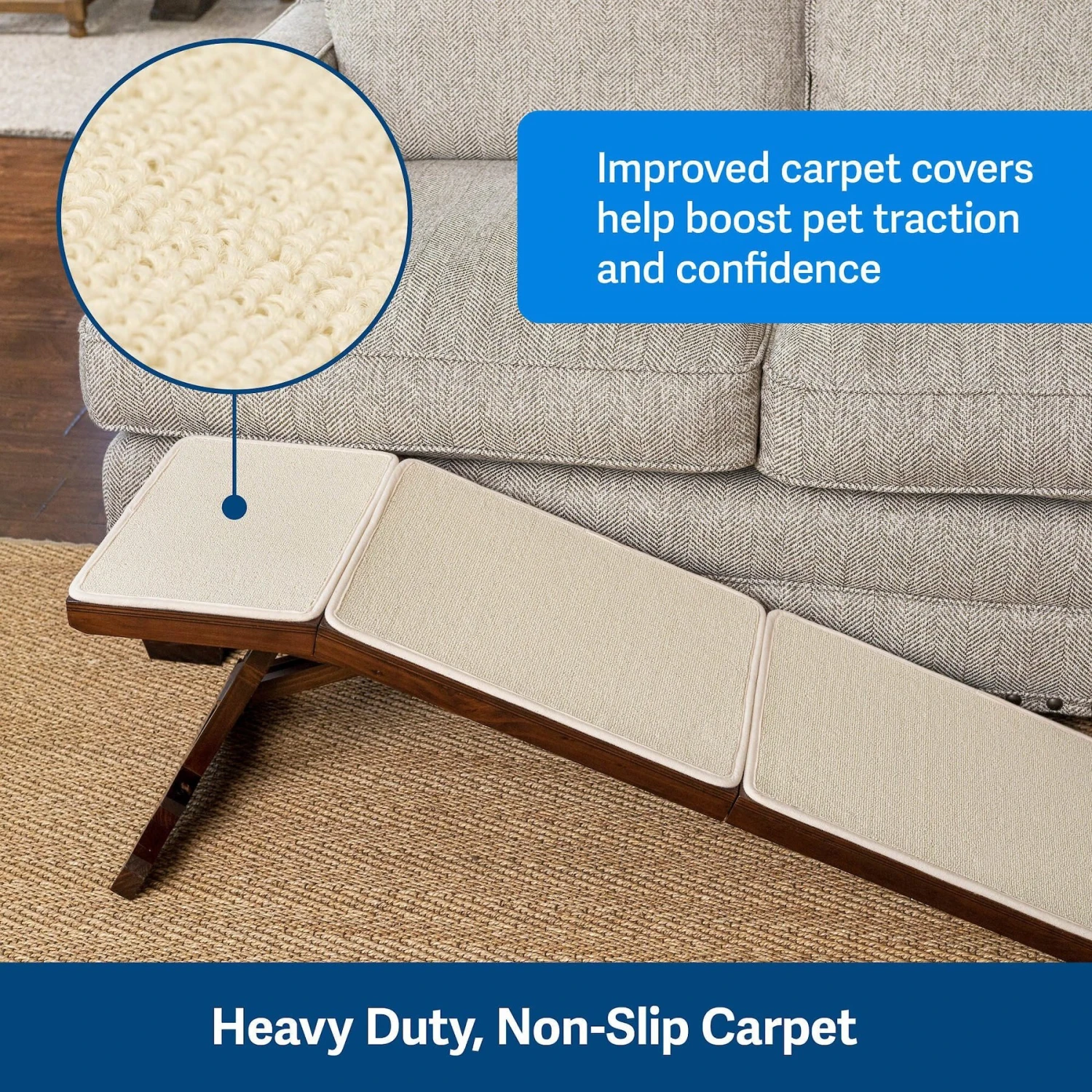PetSafe CozyUp Foldable Wooden Cat & Dog Ramp 3 PetSafe CozyUp Foldable Wooden Cat & Dog Ramp - Image 3