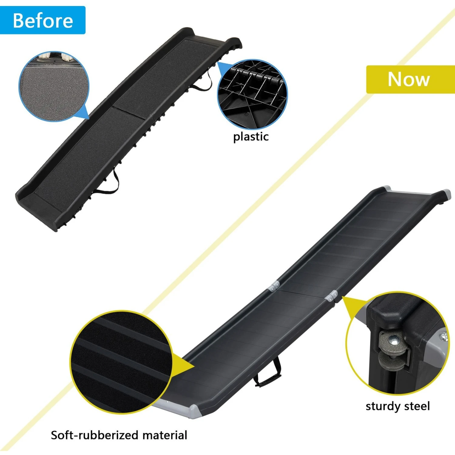 Coziwow By Jaxpety Heavy Duty Foldable Dog Car Ramp, 63-in 5 Coziwow By Jaxpety Heavy Duty Foldable Dog Car Ramp, 63-in - Image 5