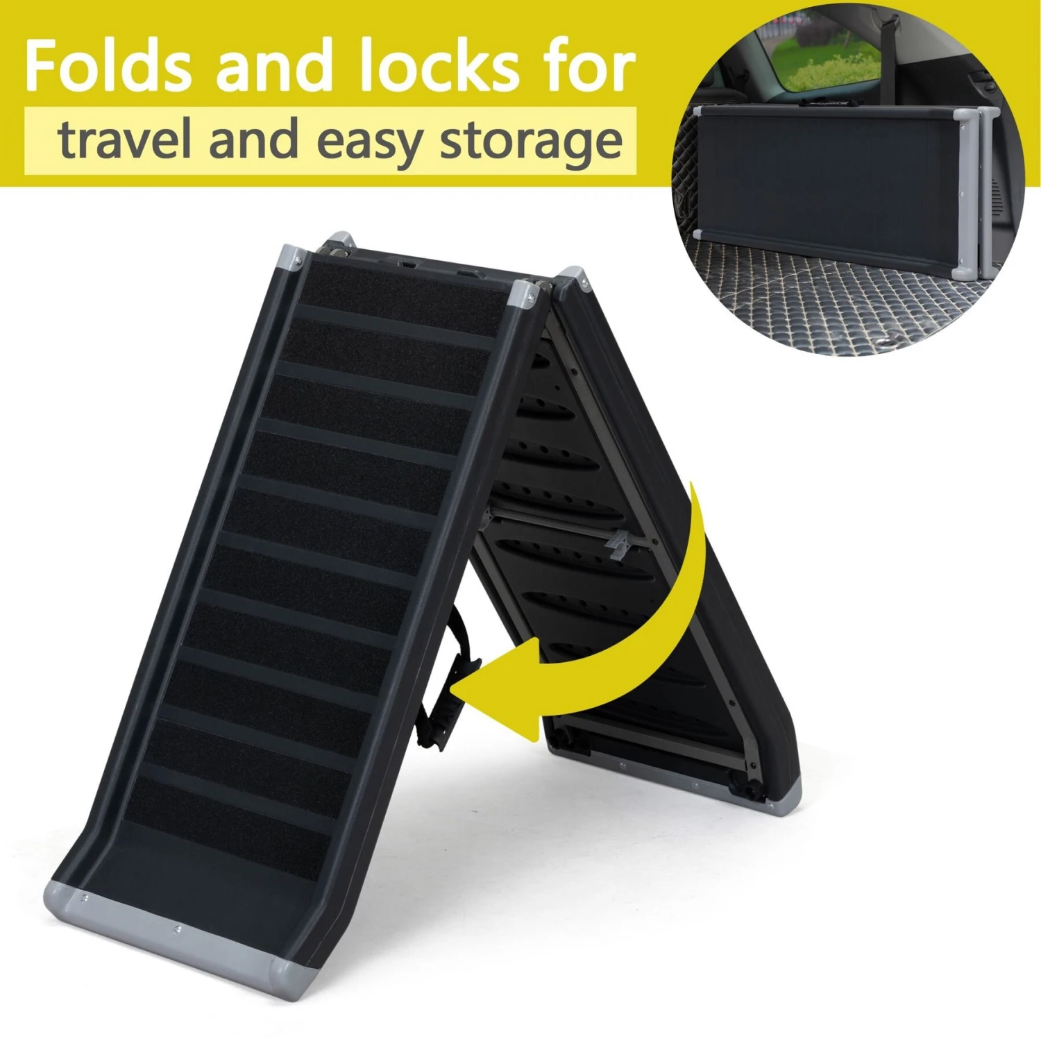 Coziwow By Jaxpety Heavy Duty Foldable Dog Car Ramp, 63-in 8 Coziwow By Jaxpety Heavy Duty Foldable Dog Car Ramp, 63-in - Image 8