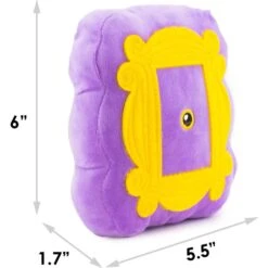 Buckle-Down Friends Monica's Peephole Dog Plush Squeaker Toy -PetSafe Kong Shop 357411 PT3. AC SS1800 V1649904991
