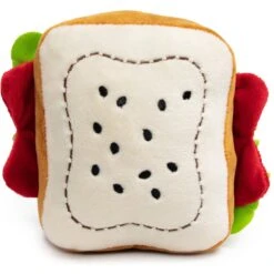 Buckle-Down Scooby Doo Sandwich Dog Plush Squeaker Toy