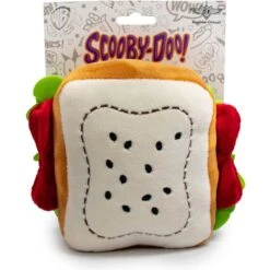 Buckle-Down Scooby Doo Sandwich Dog Plush Squeaker Toy -PetSafe Kong Shop 357491 PT3. AC SS1800 V1649937990
