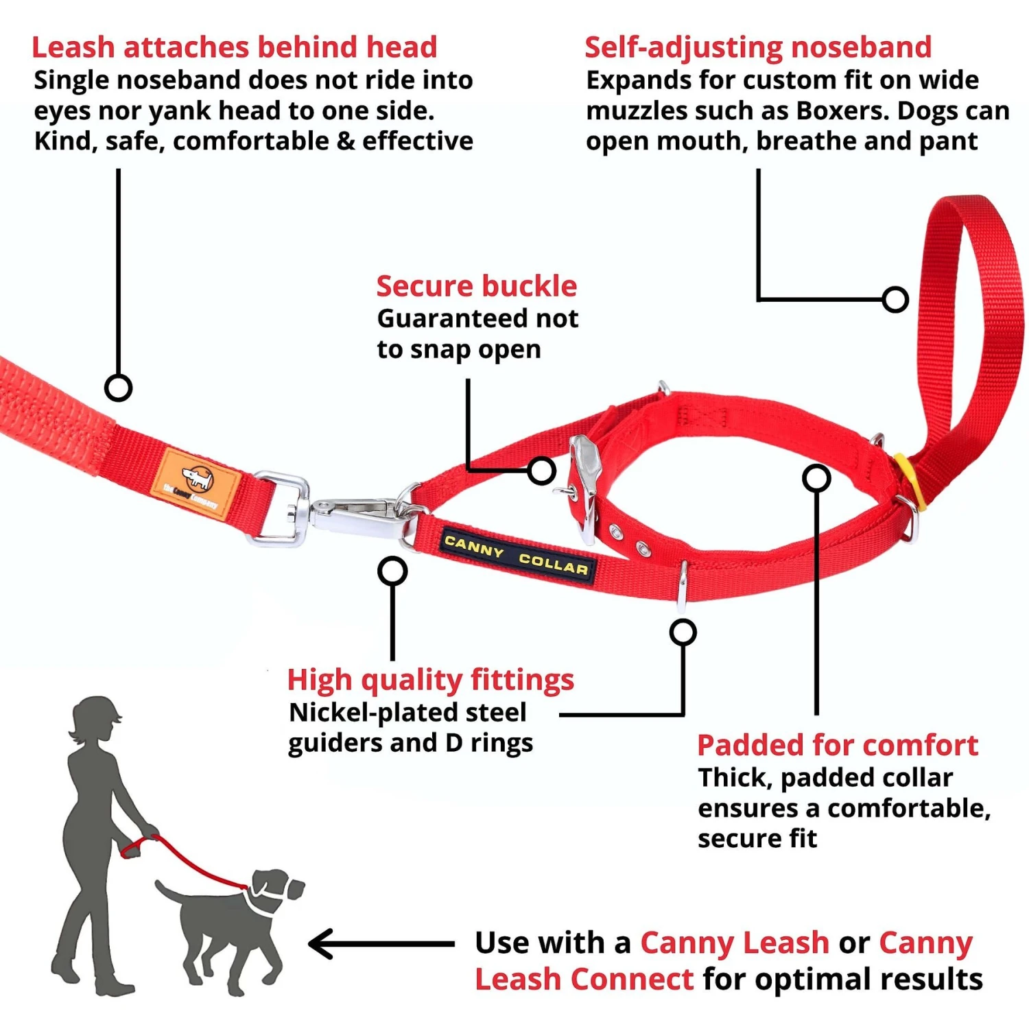 Canny No Pull Padded Dog Training Head Collar 3 Canny No Pull Padded Dog Training Head Collar - Image 3