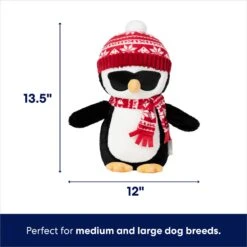 Frisco Holiday Penguin Plush Squeaky Dog Toy 6 Frisco Holiday Penguin Plush Squeaky Dog Toy -PetSafe Kong Shop 360930 PT1. AC SS1800 V1695043478