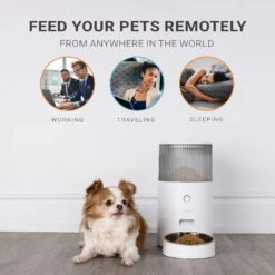 INSTACHEW Purechew Mini Automatic Stainless Steel Smart Pet Feeder, White, 94-oz -PetSafe Kong Shop 361405 PT2. AC SS1800 V1681933592