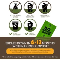 Doggy Do Good Certified Home Compostable Premium Dog & Cat Waste Bags + Dispenser, 60 Count 14 Doggy Do Good Certified Home Compostable Premium Dog & Cat Waste Bags + Dispenser, 60 Count -PetSafe Kong Shop 361421 PT5. AC SS1800 V1703697437