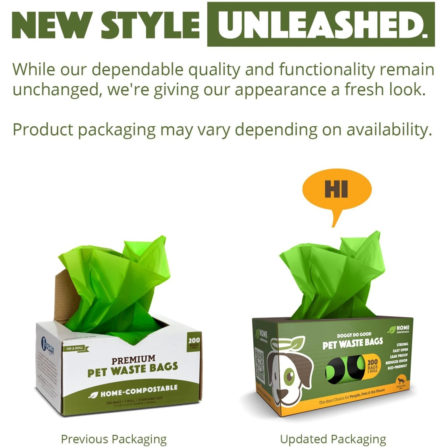 Doggy Do Good Certified Home Compostable Premium Dog & Cat Waste Bags - On A Single Roll, 200 Count 2 Doggy Do Good Certified Home Compostable Premium Dog & Cat Waste Bags - On A Single Roll, 200 Count - Image 2